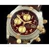 브라이틀링 Chronomat Evo SS/YG/LE Brown Num A7750 28800bph -BSW0212D