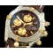 브라이틀링 Chronomat Evo SS/YG/LE Brown Sticks A7750 28800bph -BSW0212E