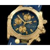 브라이틀링 Chronomat Evo YG/LE Blue Sticks A7750 28800bph -BSW0216D