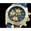 브라이틀링 Chronomat Evo SS/YG/LE Blue Sticks A7750 28800bph -BSW0217A