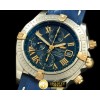 브라이틀링 Chronomat Evo SS/YG/LE Blue Roman A7750 28800bph -BSW0217B