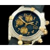 브라이틀링 Chronomat Evo SS/YG/RU Blue Num A7750 28800bph -BSW0217D