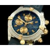 브라이틀링 Chronomat Evo SS/YG/RU Blue Sticks A7750 28800bph -BSW0217F
