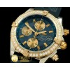브라이틀링 Chronomat Evo SS/RU Blue Sticks A7750 28800bph -BSW0218B