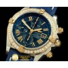 브라이틀링 Chronomat Evo SS/LE Blue Roman A7750 28800bph -BSW0218E