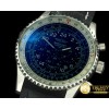 브라이틀링 Navitimer Cosmonaute SS/LE Black/Blue Jap OS20 Qtz -BSW0243A