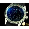 브라이틀링 Navitimer Cosmonaute SS/LE Black/Grn Jap OS20 Qtz -BSW0243C