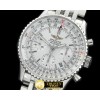 브라이틀링 Navitimer SS/SS Wht Sticks 7750 -BSW0258