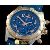 브라이틀링 Chronomat B01 SS/YG/LE Blue Roman Jap OS20 Qtz -BSW0266E