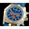 브라이틀링 Chronomat B01 SS/YG/LE Blue Stick Jap OS20 Qtz -BSW0266F