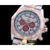 브라이틀링 Chronomat B01 SS/YG TT White Stick Jap OS20 Qtz -BSW0272C