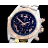 브라이틀링 Chronomat B01 SS/YG TT Black Roman Jap OS20 Qtz -BSW0272E