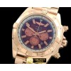 브라이틀링 Chronomat B01 RG/RG Brown Stick Jap OS20 Qtz -BSW0273F