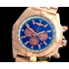 브라이틀링 Chronomat B01 RG/RG Blue Stick Jap OS20 Qtz -BSW0273H