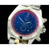 브라이틀링 Chronomat B01 SS/SS Blue/Red Stick Jap OS20 Qtz -BSW0274C