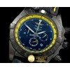브라이틀링 Chronomat B01 PVD/RU Blue/Yellow Stick Jap OS20 Qtz -BSW0275A