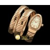 불가리 Serpenti Snake RG White Swiss Quartz -BVG0054C