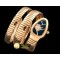 불가리 Serpenti Snake RG Black/Diam Swiss Quartz -BVG0054G