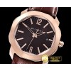 불가리 Octo Solotempo Automatic RG/LE Brown Asia 23J Mod -BVG0064B