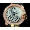 까르띠에 Ballon Bleu de Cartier Mid Porcelain RG/LE Panther -CAR0223A