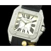까르띠에 Santos 100 Men SS/LE White Swiss Eta 2892 Orig -CAR0229