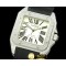 까르띠에 Santos 100 Men SS/LE White Swiss Eta 2892 Orig -CAR0229