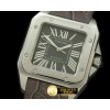 까르띠에 Santos 100 Men SS/LE Black Asian Eta 28242 -CAR0248