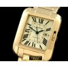 까르띠에 Tank Anglaise Mid YG/YG White Swiss Eta 2671 -CAR0261B