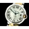 까르띠에 Ballon De Cartier Mid SS/YG White Swiss Eta 2671 -CAR0270