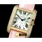 까르띠에 Tank Anglaise Mid YG/LE White Swiss Eta 2671 -CAR0273B