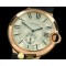 까르띠에 Ballon Bleu de Cartier Men RG/LE White Swiss Qtz -CAR0279A
