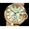 까르띠에 Ballon Bleu de Cartier Ladies RG/LE White Swiss Qtz -CAR0280B