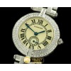 까르띠에 Must De Cartier Ronde SS/SS/Diam OffWhite Jap Quartz -CAR0288C