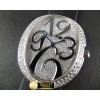 까르띠에 Baignoire Ladies SS/ST Diam/Num Swiss Qtz -CAR0289B