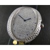까르띠에 Baignoire Ladies SS/ST Diam/Ruby Swiss Qtz -CAR0289C