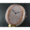 까르띠에 Baignoire Ladies RG/ST Diam/Ruby Swiss Qtz -CAR0290A