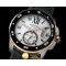 까르띠에 Calibre de Cartier Diver SS/RG/RU White -CAR0307B