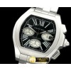 까르띠에 XXL Roadster Chrono SS/SS Black 7753 -CAR0311
