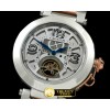 까르띠에 Pasha Tourbillon 32mm SS/RG White Miyota 9015 -CAR0312A