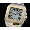 까르띠에 Men Santos 100 SS/YG White Asian Eta 28242 -CAR0316A