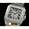 까르띠에 Men Santos 100 SS/SS White Asian Eta 28242 -CAR0316B