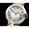 까르띠에 Ballon Bleu De Cartier Ladies SS/RG White Swiss Qtz -CAR0333