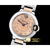 까르띠에 Balon De Cartier Ladies RG/SS Salmon Diams V6F Swiss -CAR0347