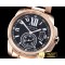 까르띠에 Cartier De Calibre RG/RG Black JF Miyota 8205 -CAR0363A