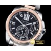 까르띠에 Cartier De Calibre RG/SS Black JF Miyota 8205 -CAR0364B