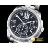 까르띠에 Cartier De Calibre SS/SS Black JF Miyota 8205 -CAR0365B