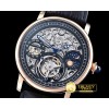 까르띠에 MoonPhase RG/LE Skeletonal BlackAsia HW Tourbillon -CAR0368B