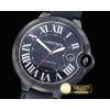 까르띠에 2016 Balon Bleu Carbon DLC/LE Black V6F Asia 2824 Mod -CAR0369