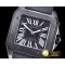 까르띠에 Santos 100 Mens DLC/NY Black Roman Asia 2824 -CAR0375