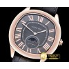 까르띠에 Drive De Cartier MoonPhase RG/LE Black Jap Qtz -CAR0380A